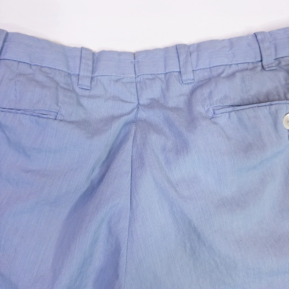 Polo Ralph Lauren Shorts Mens 34 Blue Striped Excellent Slim GI Fit Seersucker